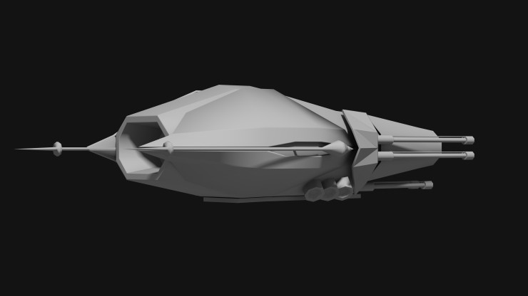 ENTROPY Fighter Concept Rear