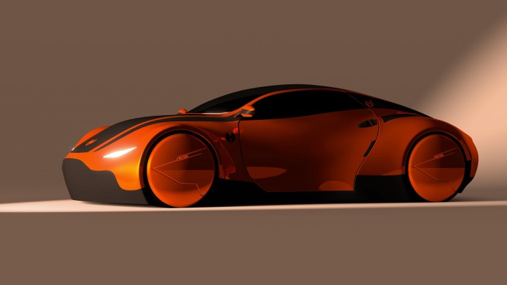 Myzer futuristic car